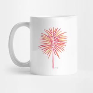 fan palm pink Mug